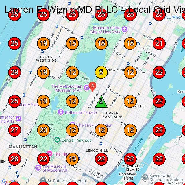 Lauren E. Wiznia MD PLLC GeoGrid visibility map for Jewelry Store in None